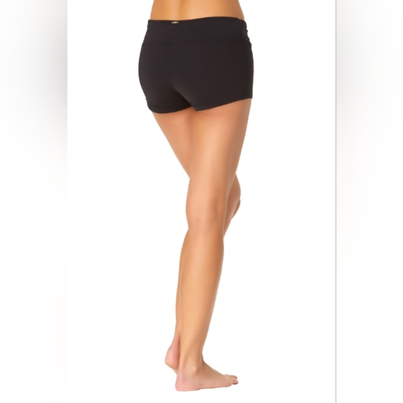 Anne Cole Black Twist Front Boy Short NWT Sz L - Picture 4 of 8